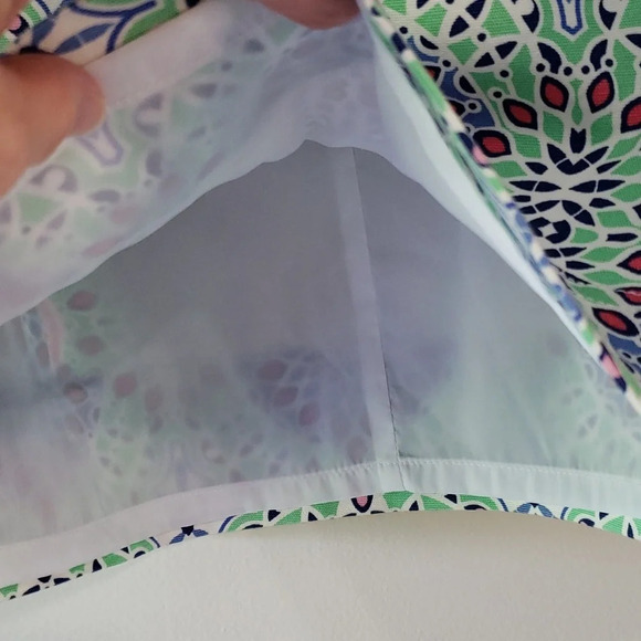 Talbots Pencil Skirt 14 Medallion Artsy Festival Boho Abstract Office Casual - Picture 3 of 9